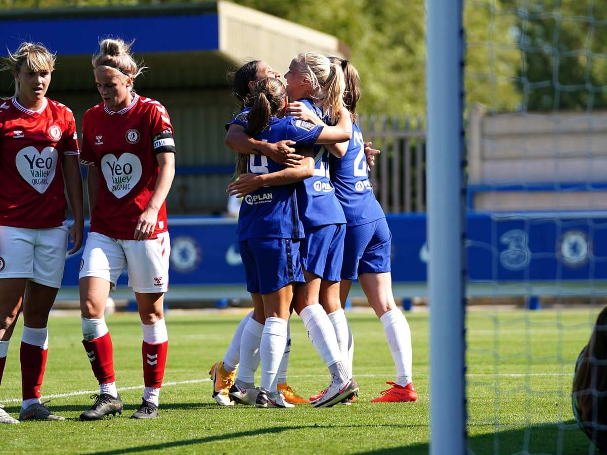 Kirby back on scoresheet as Chelsea Women brush aside Bristol City&nbsp;Women