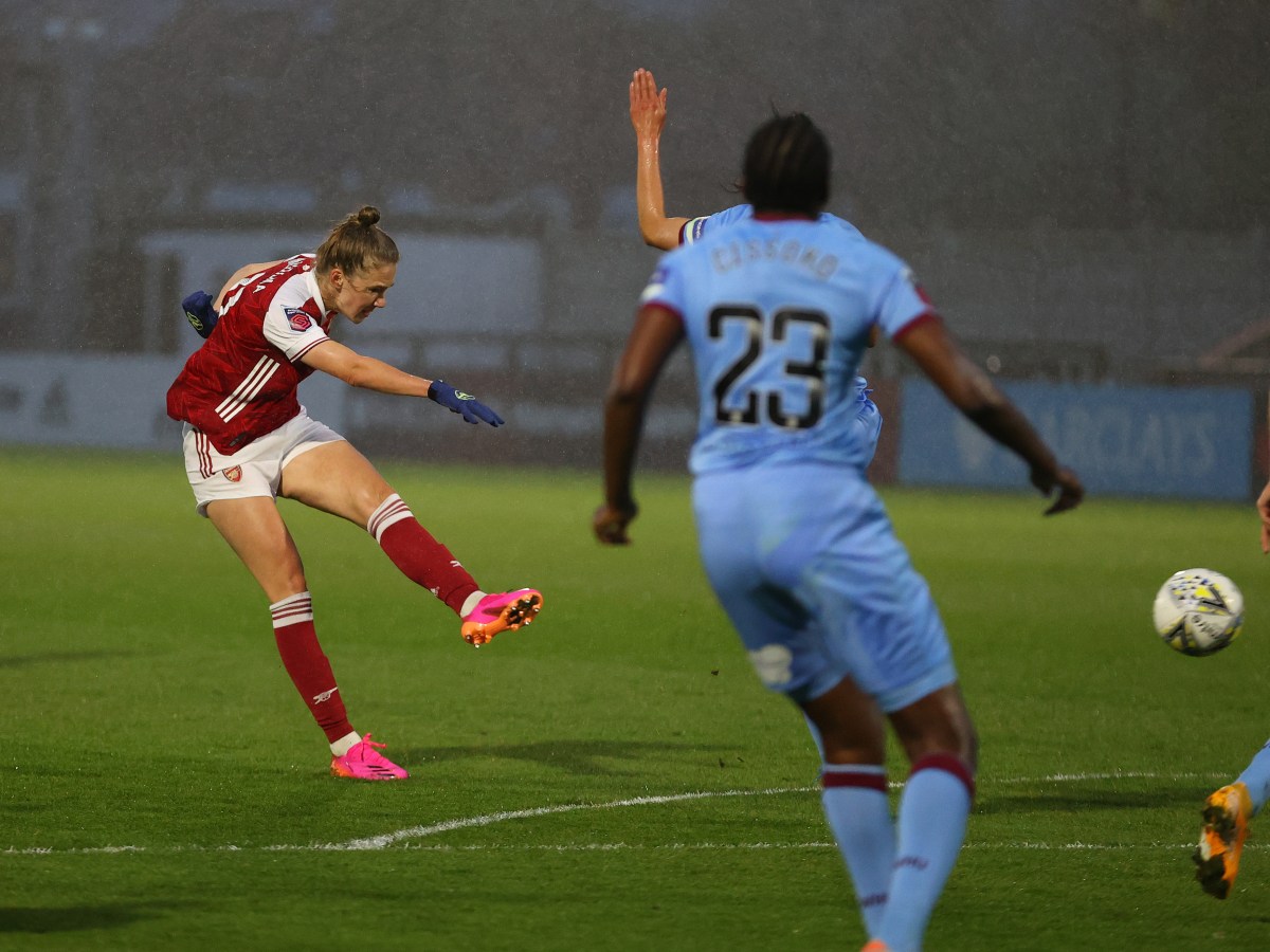 Arsenal Women in pole position for UWCL after 2-0 win against West Ham&nbsp;Women